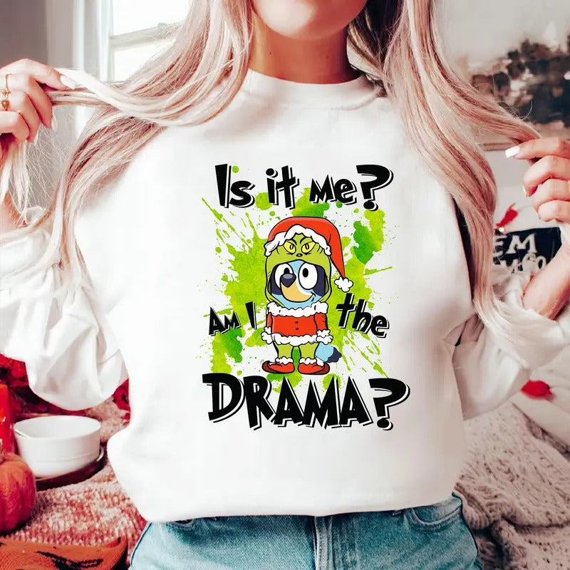 Is It Me And I Am The Drama Christmas Cute Dog Shirt Cute Dog Christmas Shirt Christmas Vibes Shirt Cute Dog Shirt Cute...