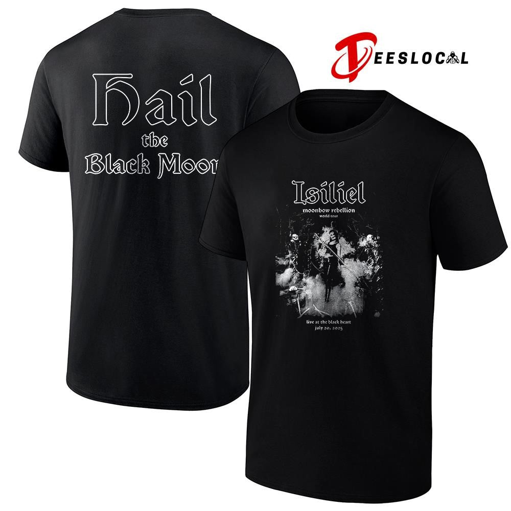 Isiliel Moonbow Rebellion world tour hail the Black Moon graphic shirt