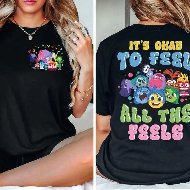 It'S Okay To Feel All The Feels Shirt, Mental Health Tee Hoodie, Sweatshirt | TeeBloomCo.com