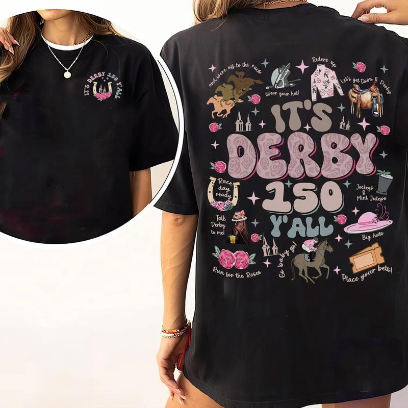 It's Derby 150 Y'all Comfort Color T-Shirt, Kentucky Derby Horse Racing Tee, May the fourth Derby Sweater, Womens Derby...