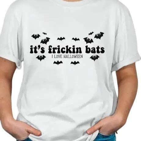 It's Frickin Bats Graphic Halloween T-shirt Hoodie, Sweatshirt | TeeBloomCo.com