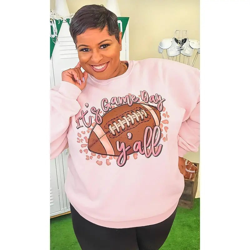 It's Game Day Y'all Graphic Sweatshirt T-Shirts, Hoodie | TeeBloomCo.com
