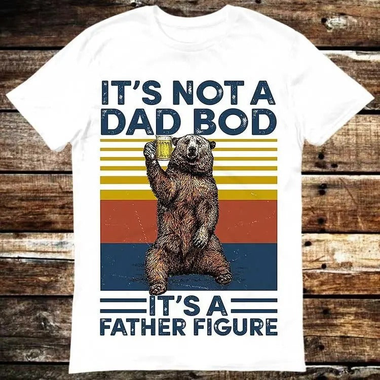 It's Not A Dad Bod It's Father Figure Dad Day Fathers Day Gift T Shirt Meme Gift Funny Tee Vintage Style Unisex Gamer...