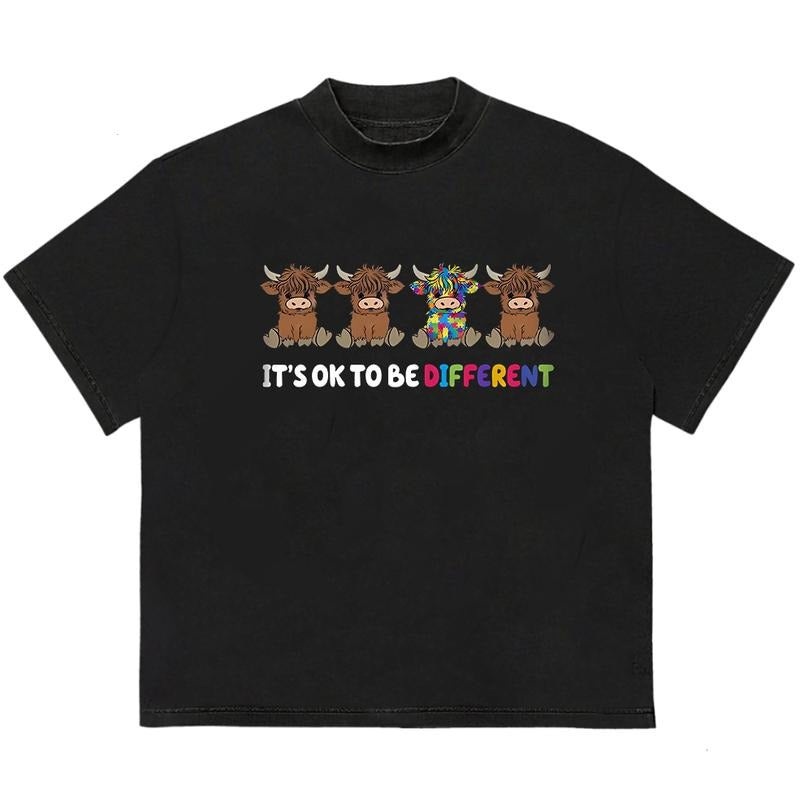 It's Ok To Be Different Auu Tissm T-Shirt Soft Cotton Fabric Unisex Streetwear Style Hoodie, Sweatshirt | TeeBloomCo.com