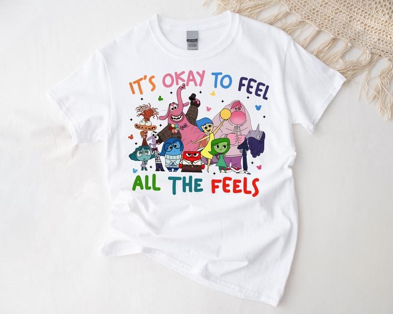 It's Okay To Feel All The Feels Shirt,  Mental Health Matter Shirt, Emotional support shirt, Feelings shirt Hoodie,...