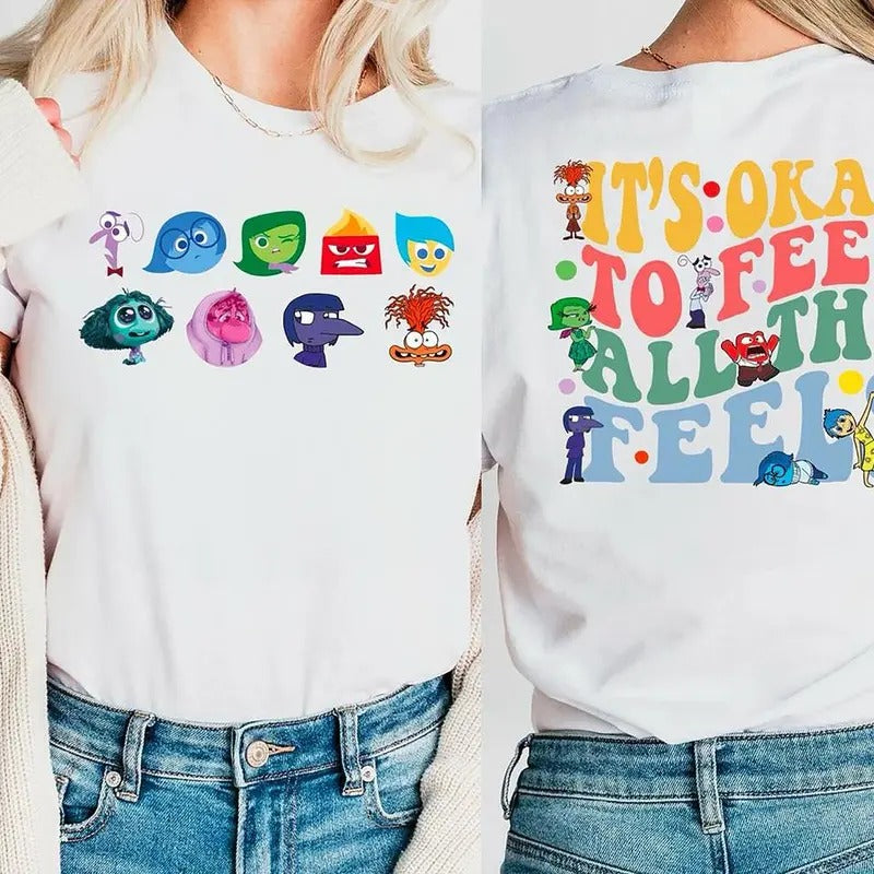 It's Okay To Feel All The Feels Shirt, Mental Health T-Shirt, Inclusion Sweatshirt, Speech Therapy Shirt, BCBA Shirt,...