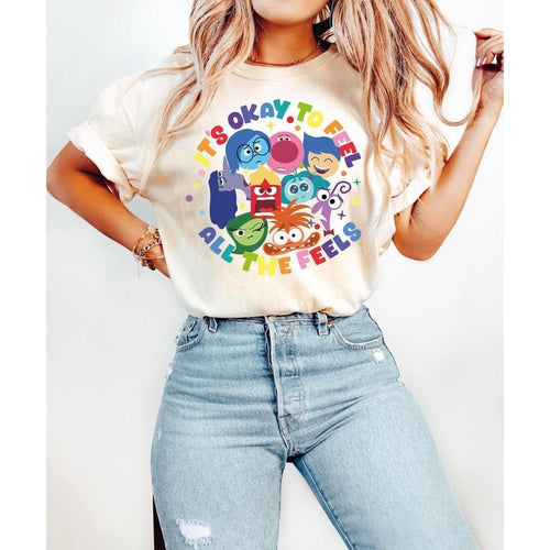 It's Okay To Feel All The Feels T-shirt, Sweatshirt, Therapy hoodie, Teacher Shirt, Gift for Teacher | TeeBloomCo.com