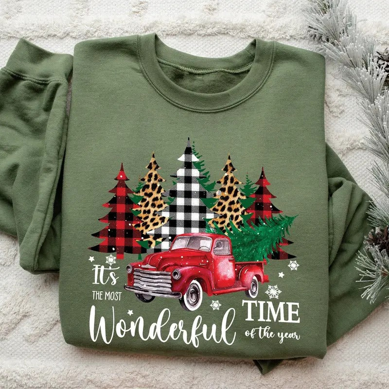 It's The Most Wonderful Time Of The Year Sweatshirt, Christmas Sweatshirt, Gift For Christmas, Family Christmas Shirt,...