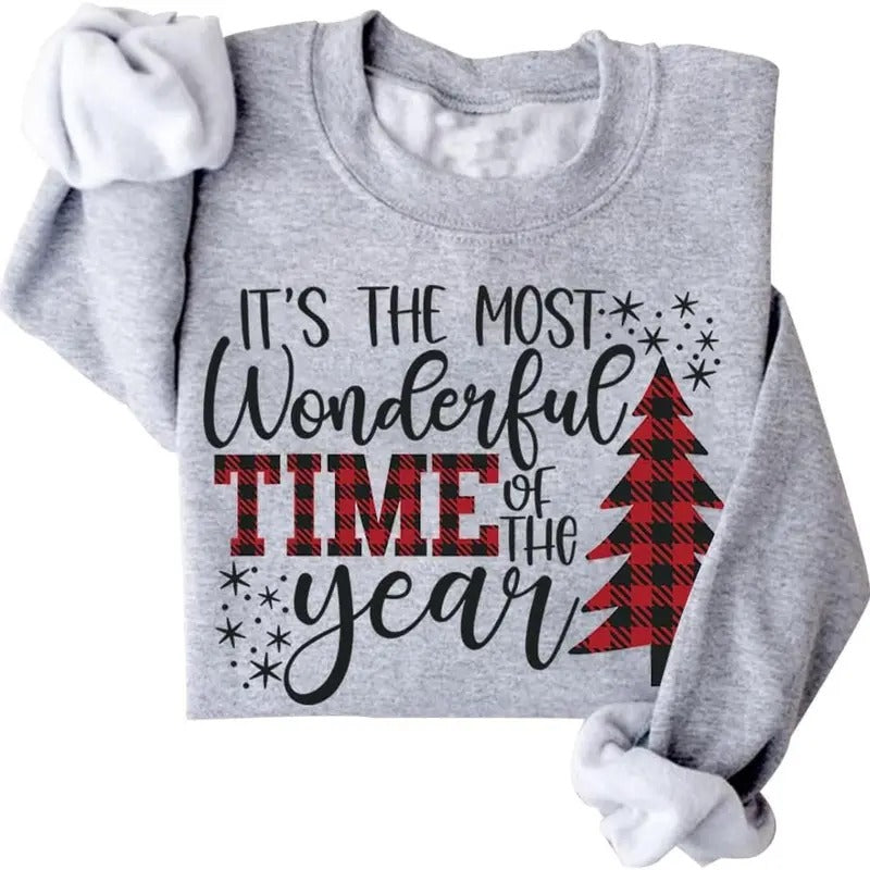 It's The Most Wonderful Time of The Year Sweatshirt Christmas Sweatshirt Classic Cotton T-Shirts, Hoodie | TeeBloomCo.com