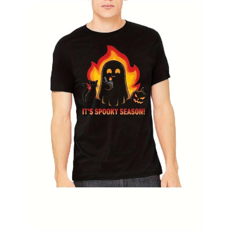 It's ghost season - Men Halloween, ghosts, T-shirts Made in USA Hoodie, Sweatshirt | TeeBloomCo.com