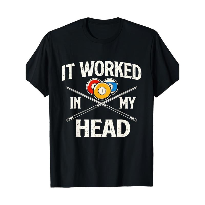 It works in my mind - Billiards Player Sports enthusiast T-shirt Made in USA Hoodie, Sweatshirt | TeeBloomCo.com