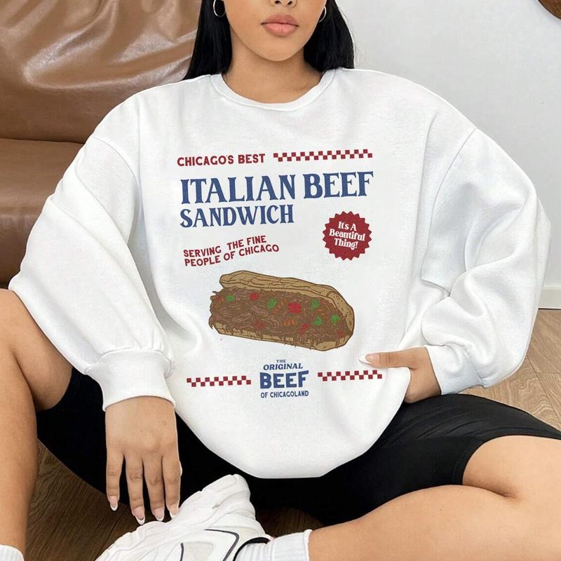 Italian Beef Sandwich T-Shirt Sweatshirt Hoodie Unisex | TeeBloomCo.com