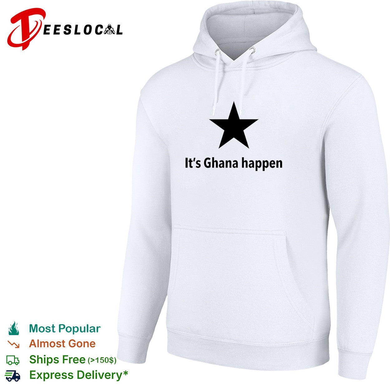 It’s Ghana happen Black Star Ghana National Football Team Patriotic Quote shirt
