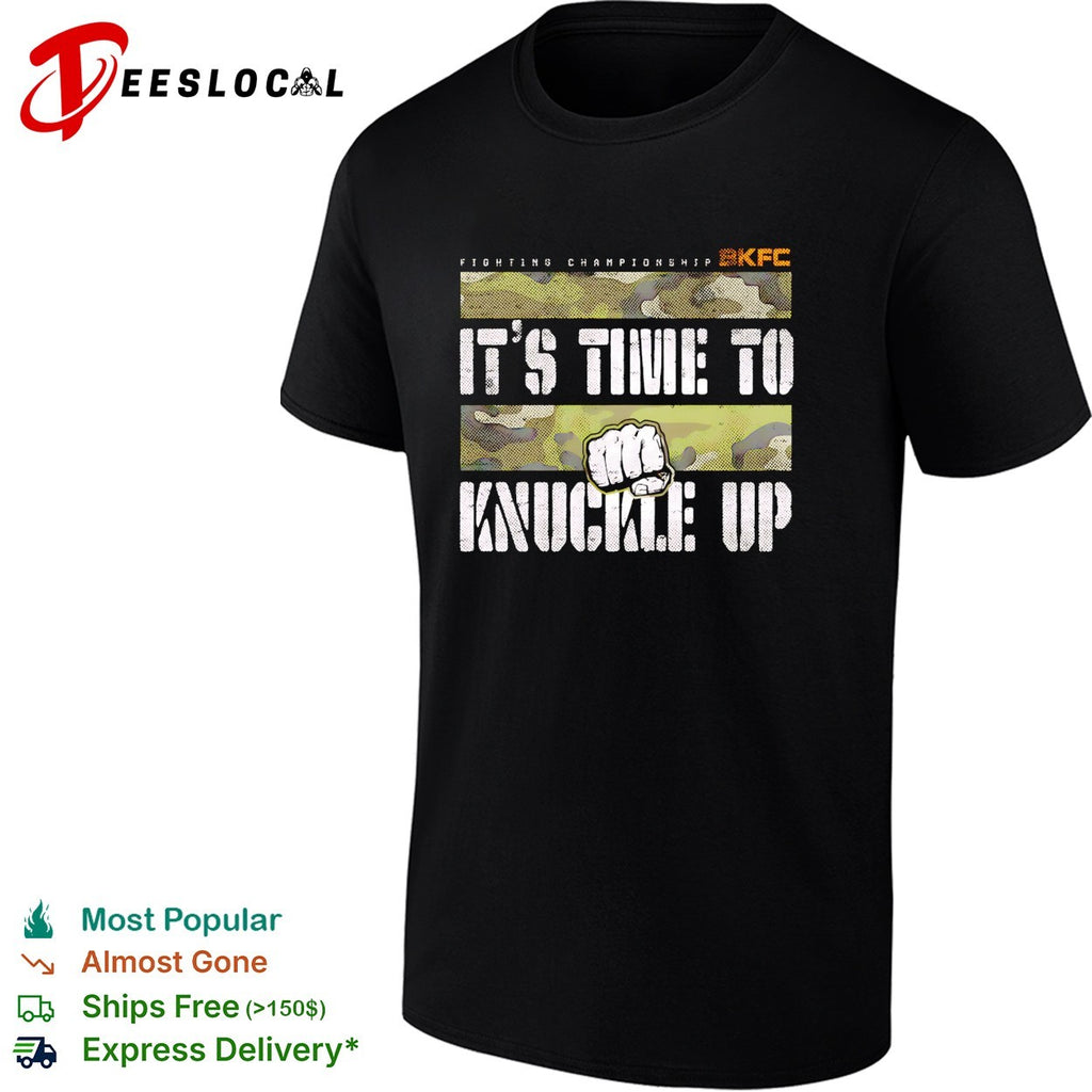 It’s time to knuckle up camouflage fist bare knuckle fighting championship shirt