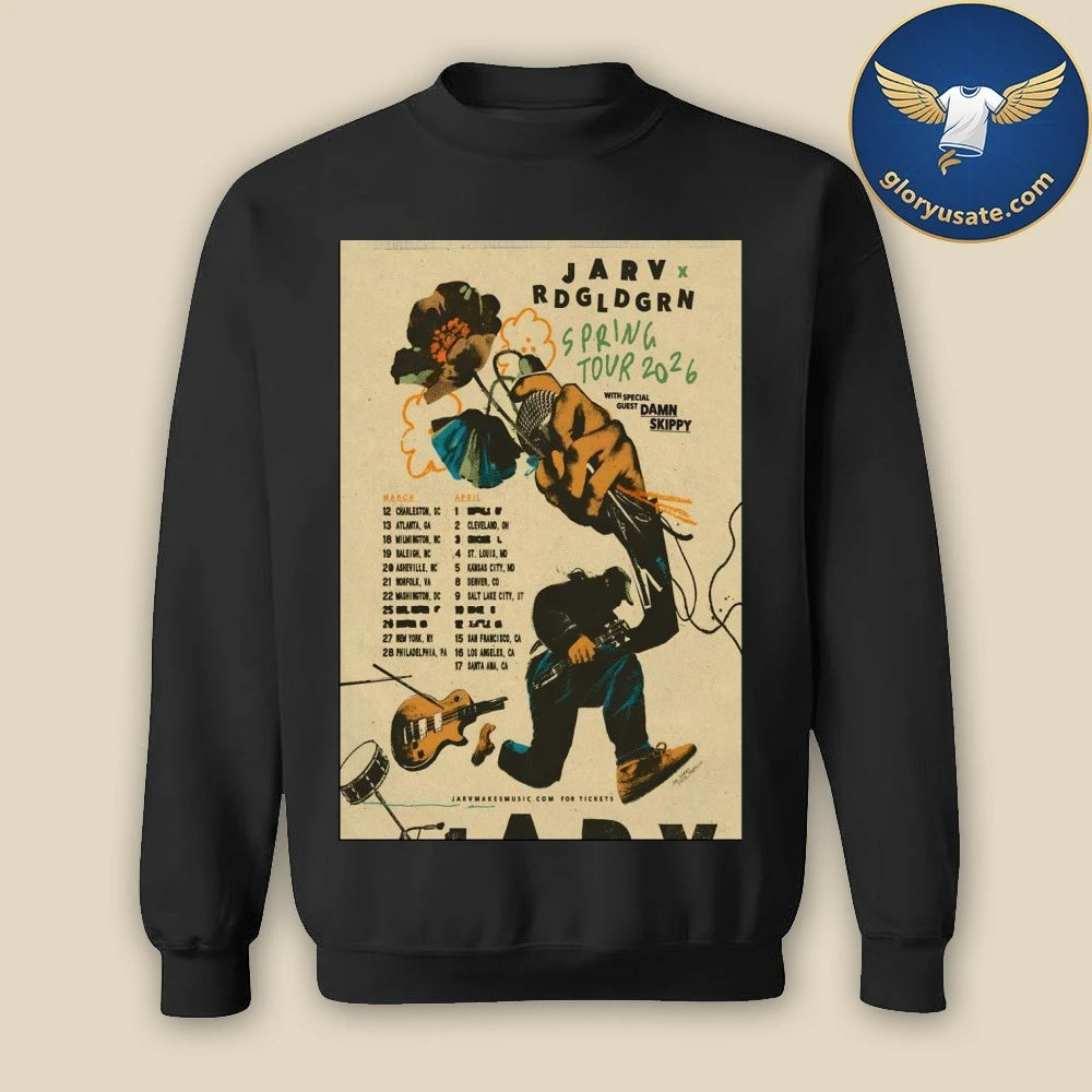 JARV And Red Gold Green Spring Tour 26 Poster Shirt