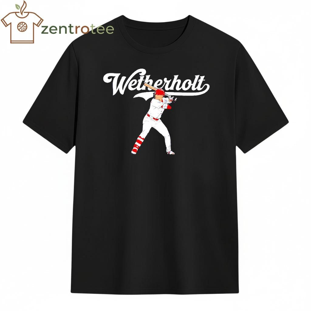 JJ Wetherholt St. Louis Cardinals baseball Slugger Swing tee
