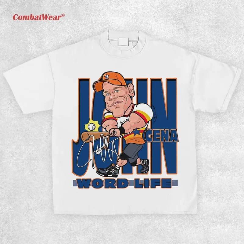 JOHN CENA WORD LIFE TEE, Wrestling Tee, Wrestling Graphic Tee, Wrestler Shirt, Sports Shirt, Vintage Wresting Shirt,...