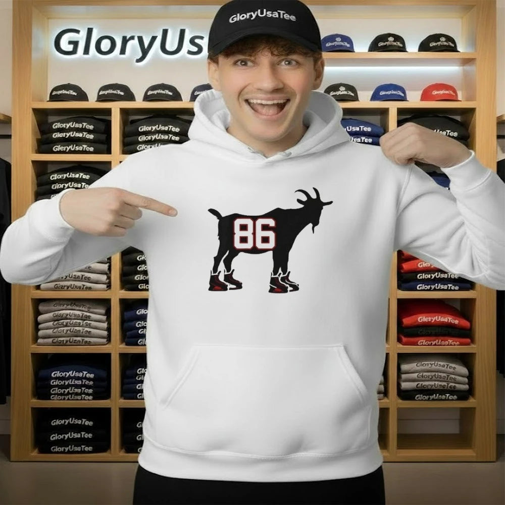 Jack Hughes Goat 86 Usa Hockey American Olympic Shirt