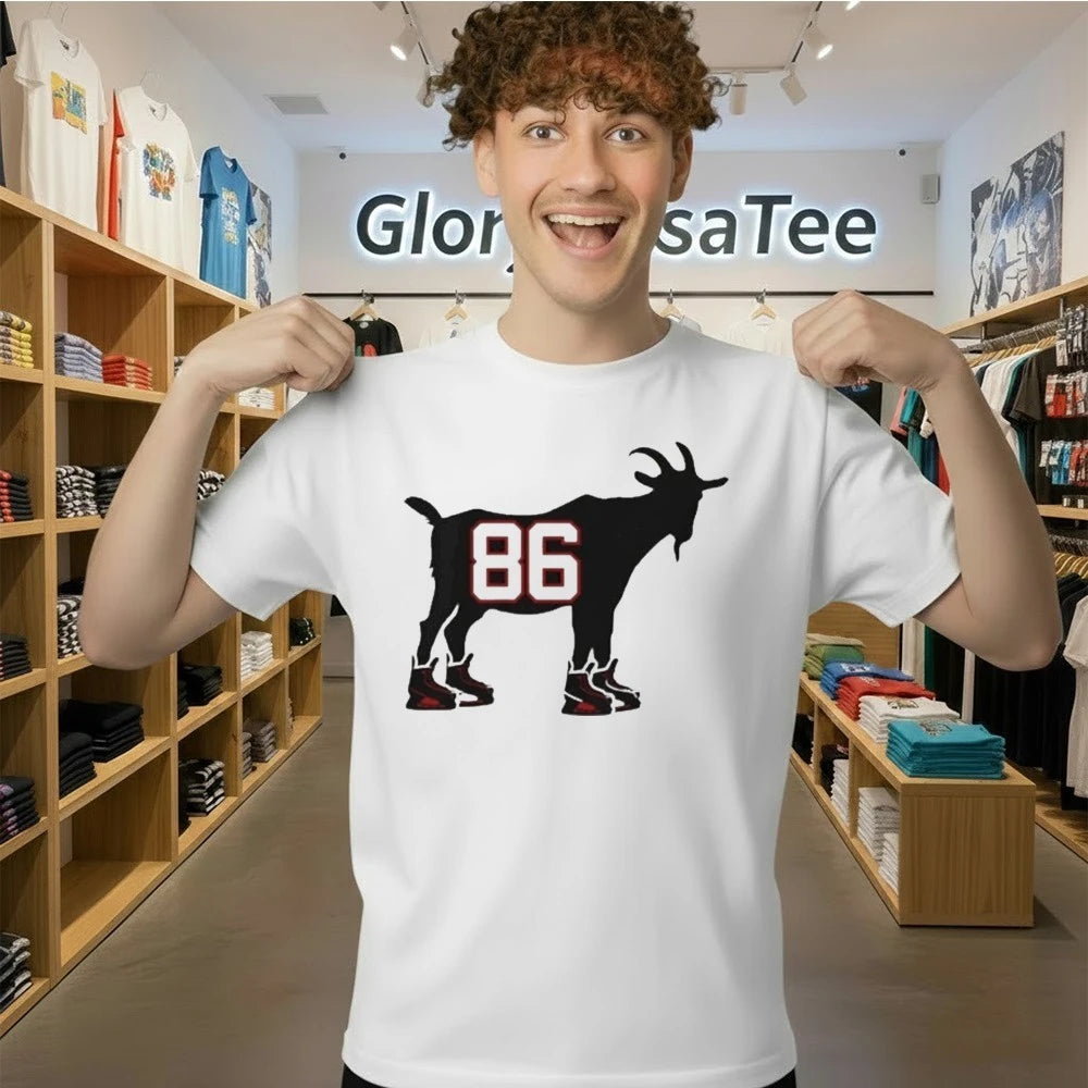 Jack Hughes Goat 86 Usa Hockey American Olympic Shirt