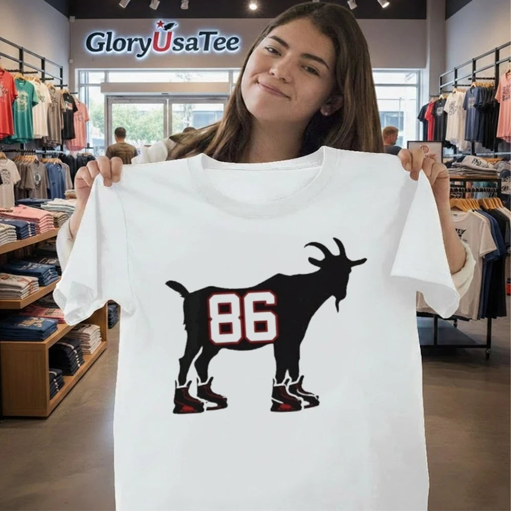 Jack Hughes Goat 86 Usa Hockey American Olympic Shirt