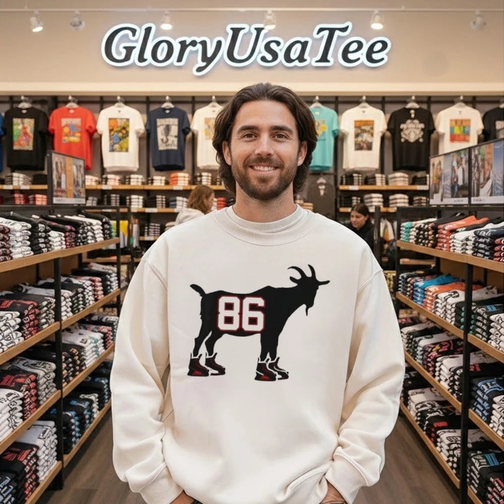 Jack Hughes Goat 86 Usa Hockey American Olympic Shirt