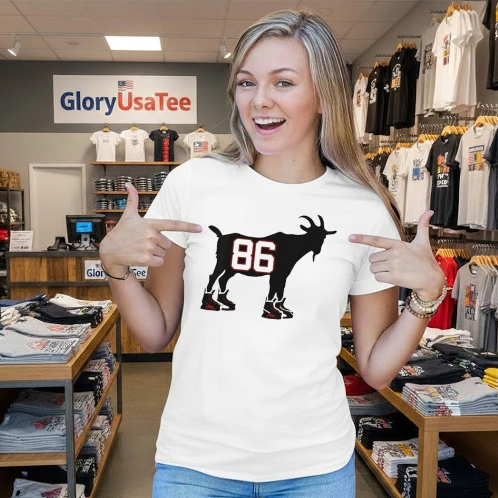 Jack Hughes Goat 86 Usa Hockey American Olympic Shirt