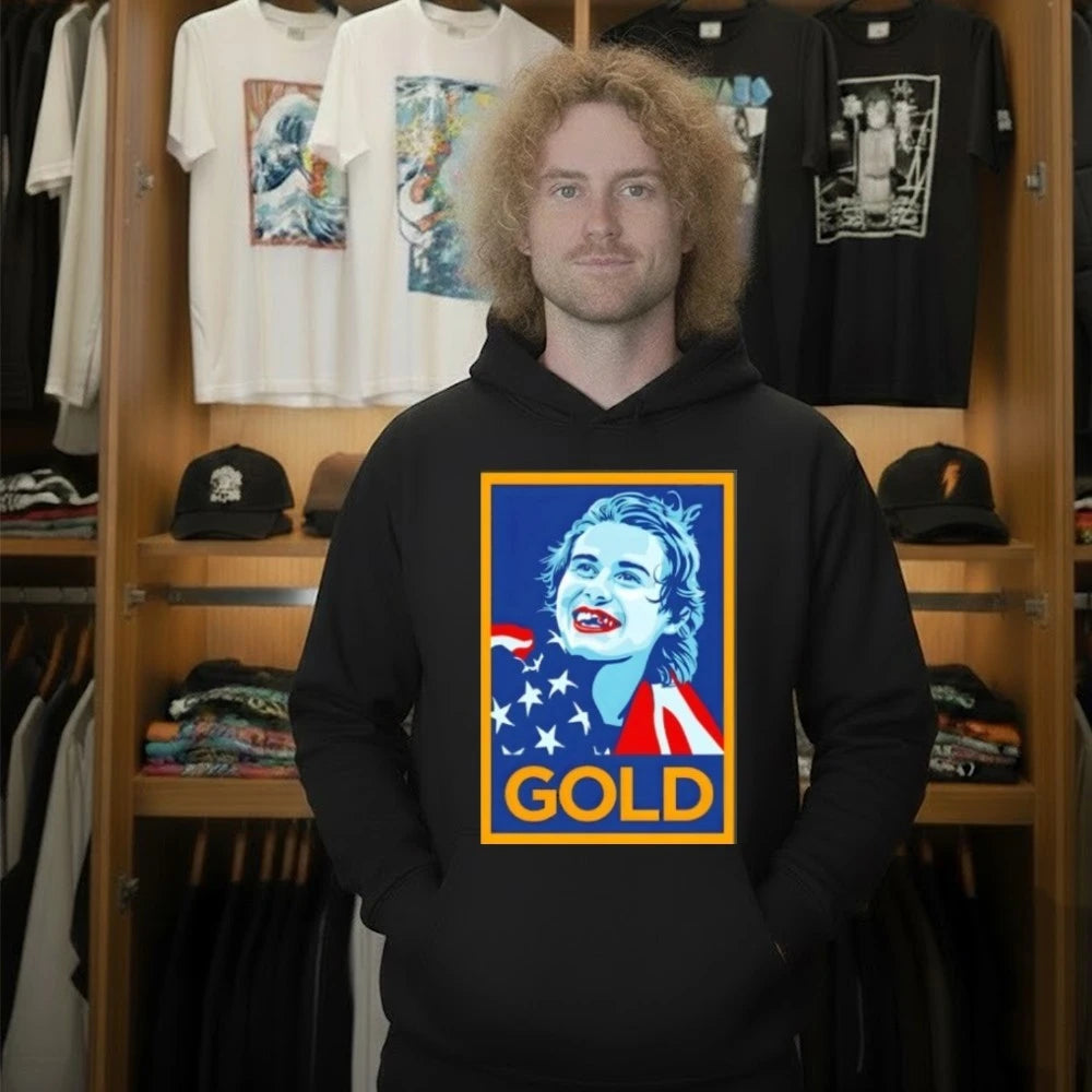 Jack Hughes Golden Goal Teeth Usa Hockey Olympic 2026 Gold Hope Shirt