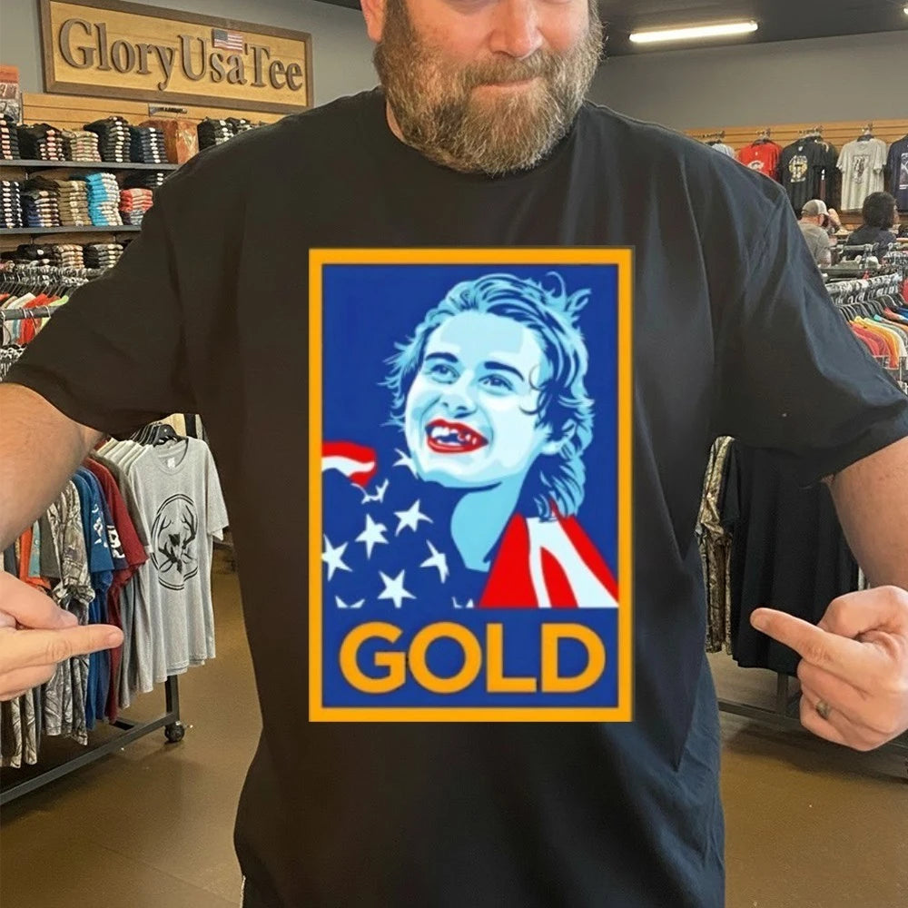 Jack Hughes Golden Goal Teeth Usa Hockey Olympic 2026 Gold Hope Shirt