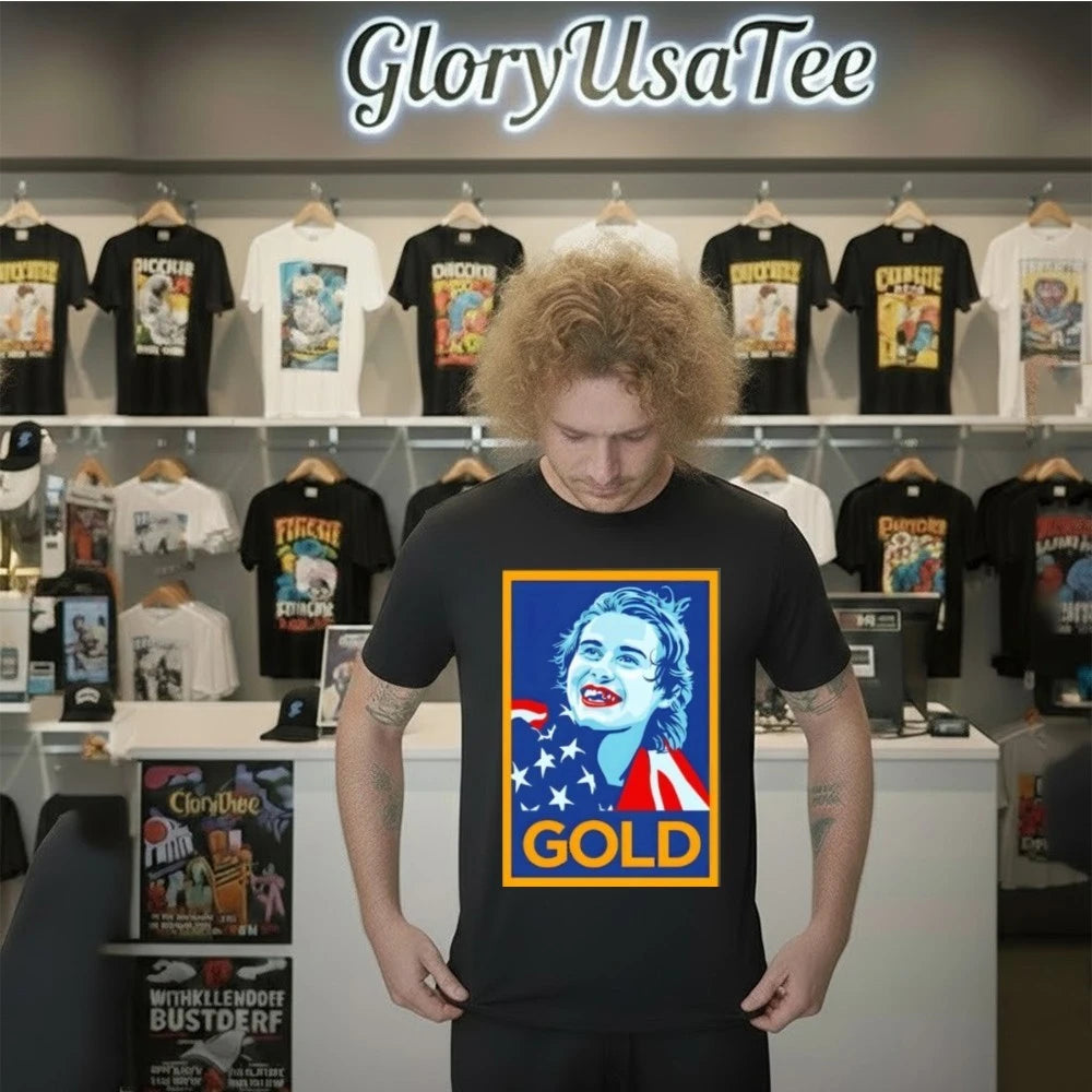 Jack Hughes Golden Goal Teeth Usa Hockey Olympic 2026 Gold Hope Shirt