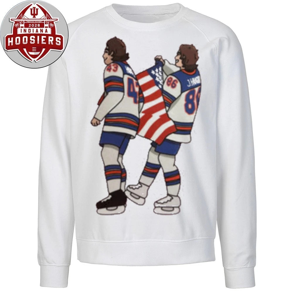 Jack and Quinn Hughes USA Flag T-Shirt