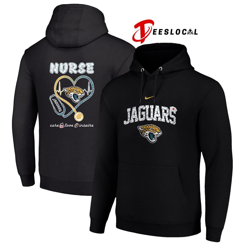 Jacksonville Jaguars x Nurse care love inspire logo shirt