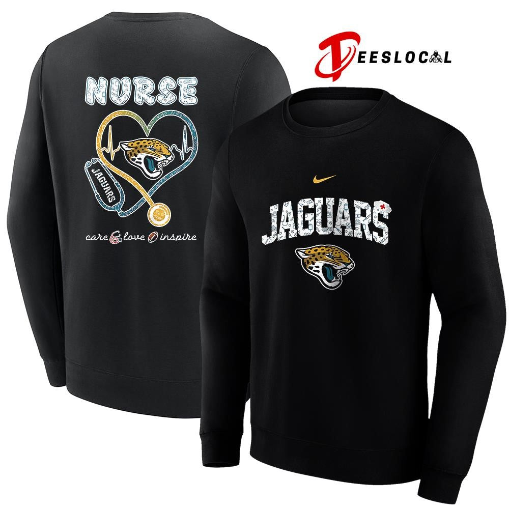 Jacksonville Jaguars x Nurse care love inspire logo shirt