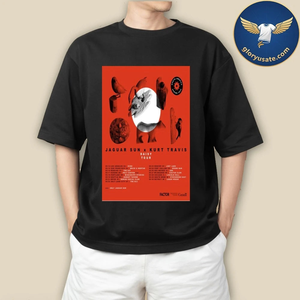 Jaguar Sun x Kurt Travis Daisy Tour 2026 Poster Shirt