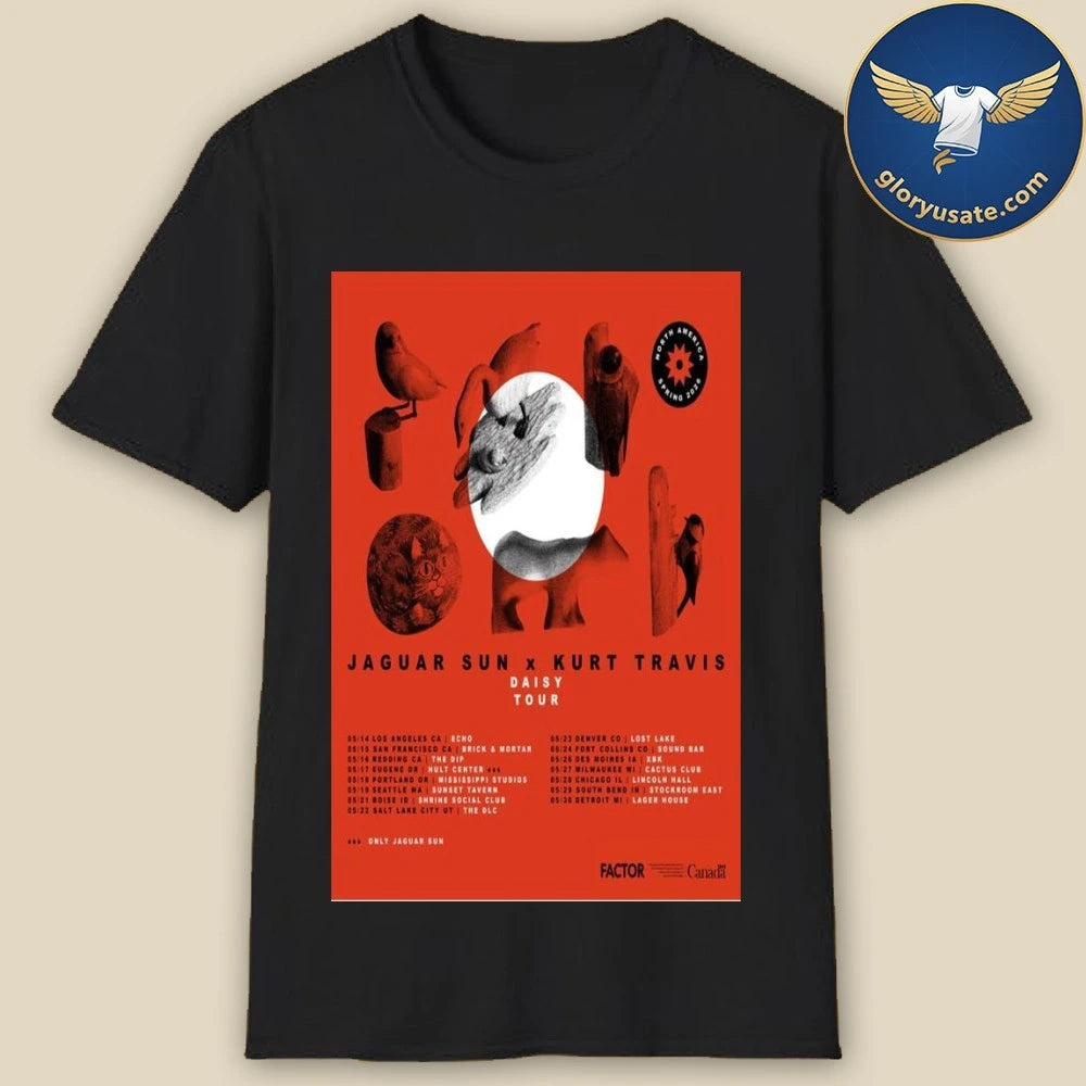 Jaguar Sun x Kurt Travis Daisy Tour 2026 Poster Shirt