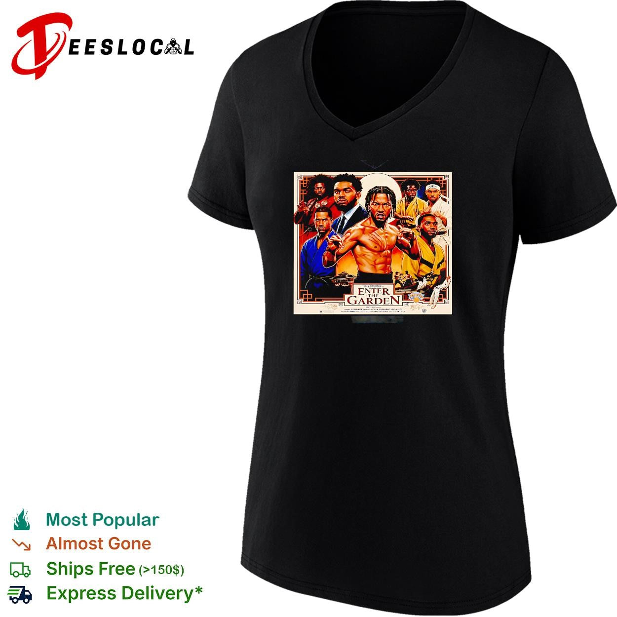 Jalen Brunson Enter the Garden Bruce Lee parody New York Knicks Finals art shirt