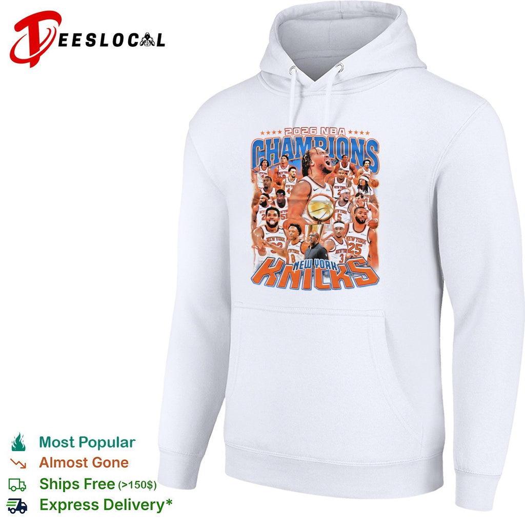 Jalen Brunson Karl Anthony Towns 2026 NBA Champions New York Knicks team shirt
