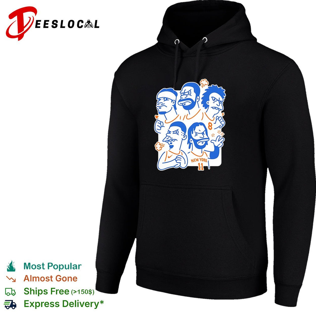 Jalen Brunson Karl Anthony Towns Mikal Bridges New York Knicks Simpsons parody shirt