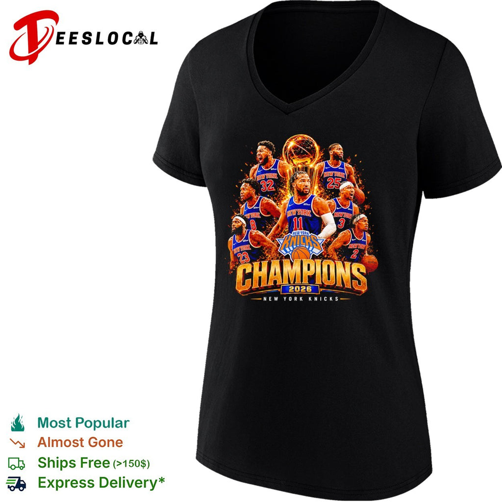Jalen Brunson Karl Anthony Towns New York Knicks 2026 Champions shirt