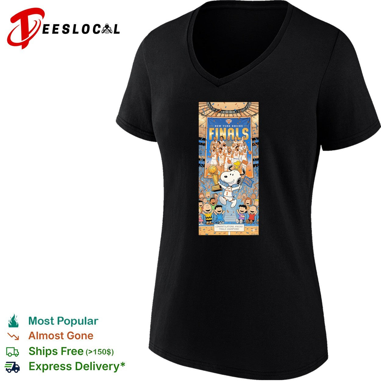 Jalen Brunson Karl-Anthony Towns New York Knicks Peanuts Snoopy Finals shirt