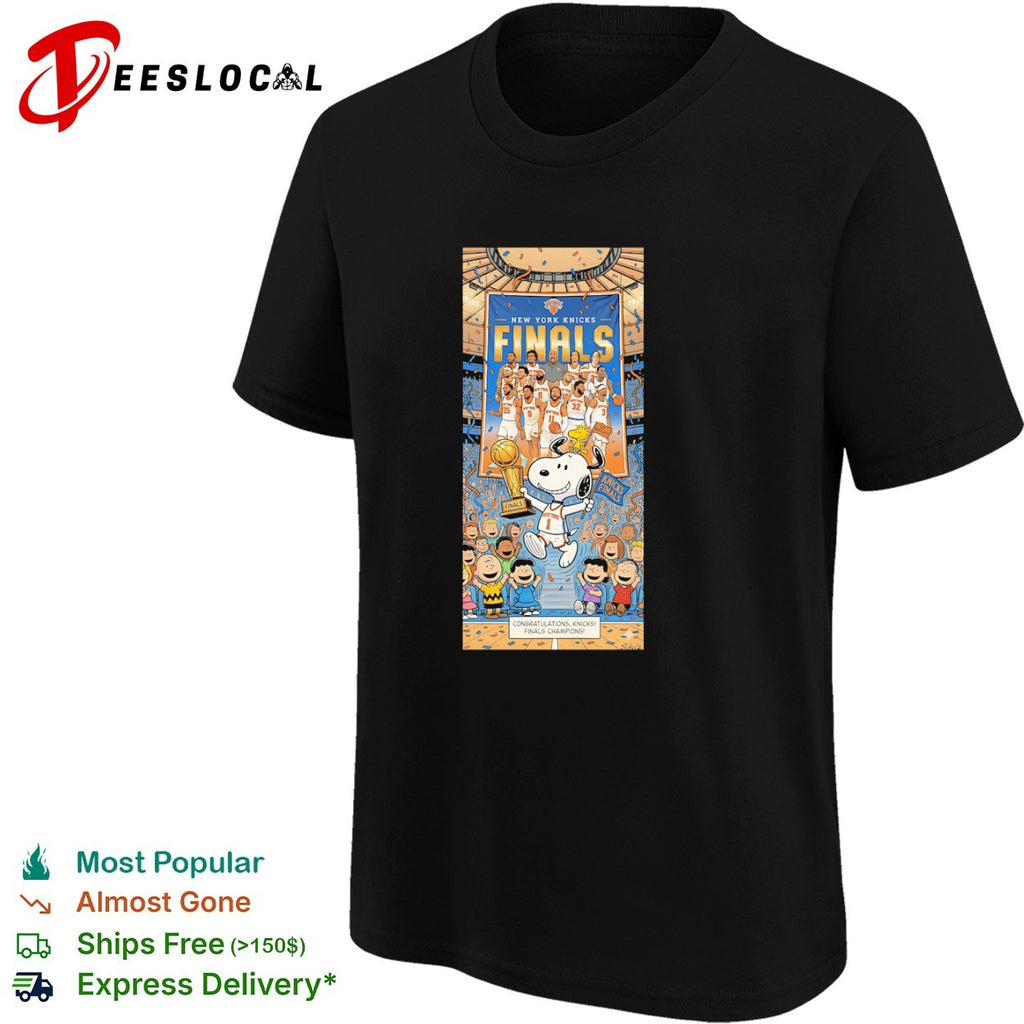 Jalen Brunson Karl-Anthony Towns New York Knicks Peanuts Snoopy Finals shirt