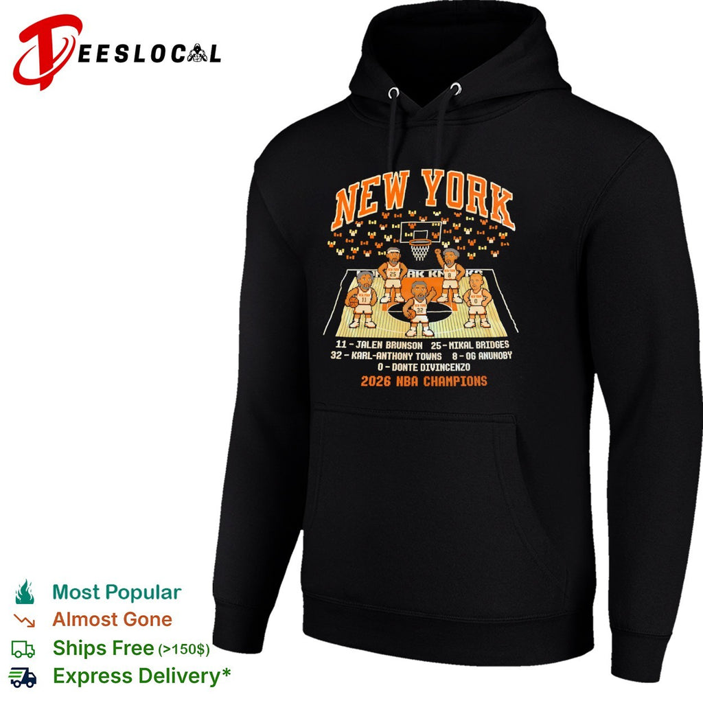Jalen Brunson Mikal Bridges Karl Anthony Towns OG Anunoby Donte DiVincenzo New York Knicks NBA 2026 shirt