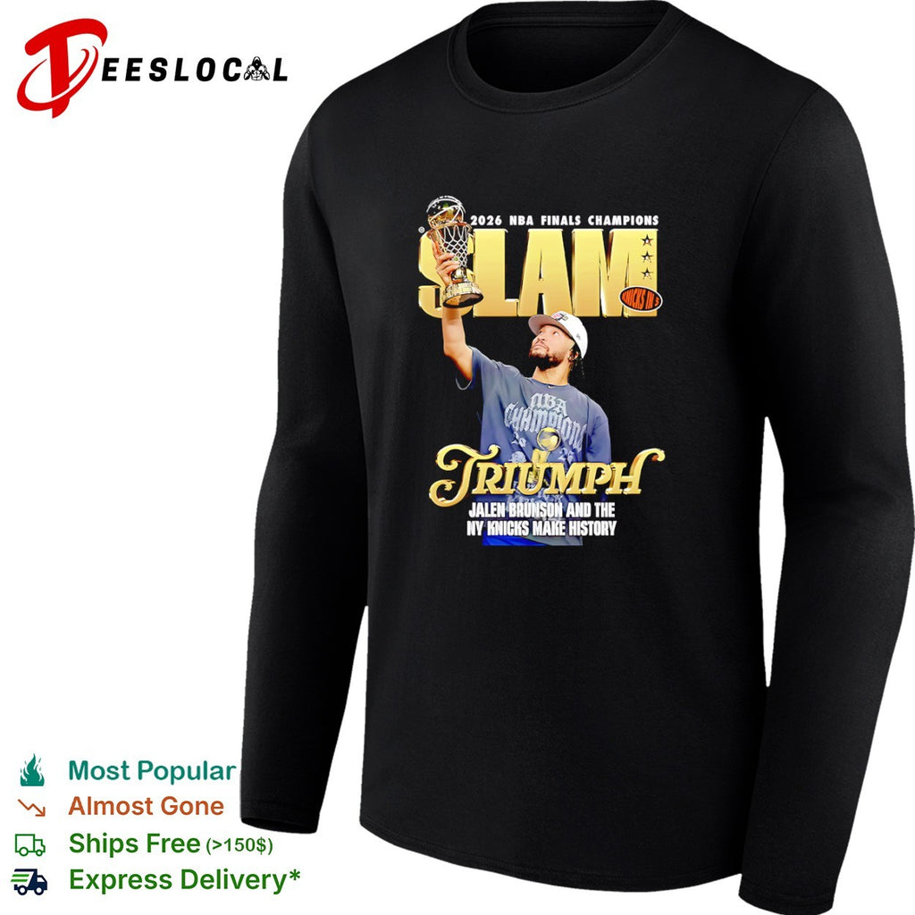 Jalen Brunson New York Knicks 2026 NBA Finals Champions SLAM Cover shirt