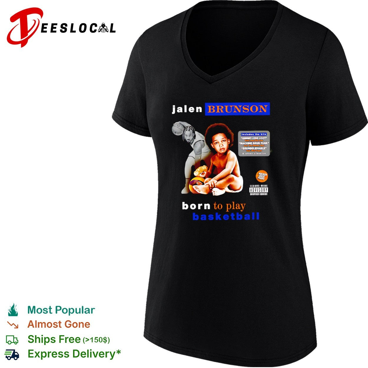 Jalen Brunson New York Knicks Born to Play Basketball Shirt