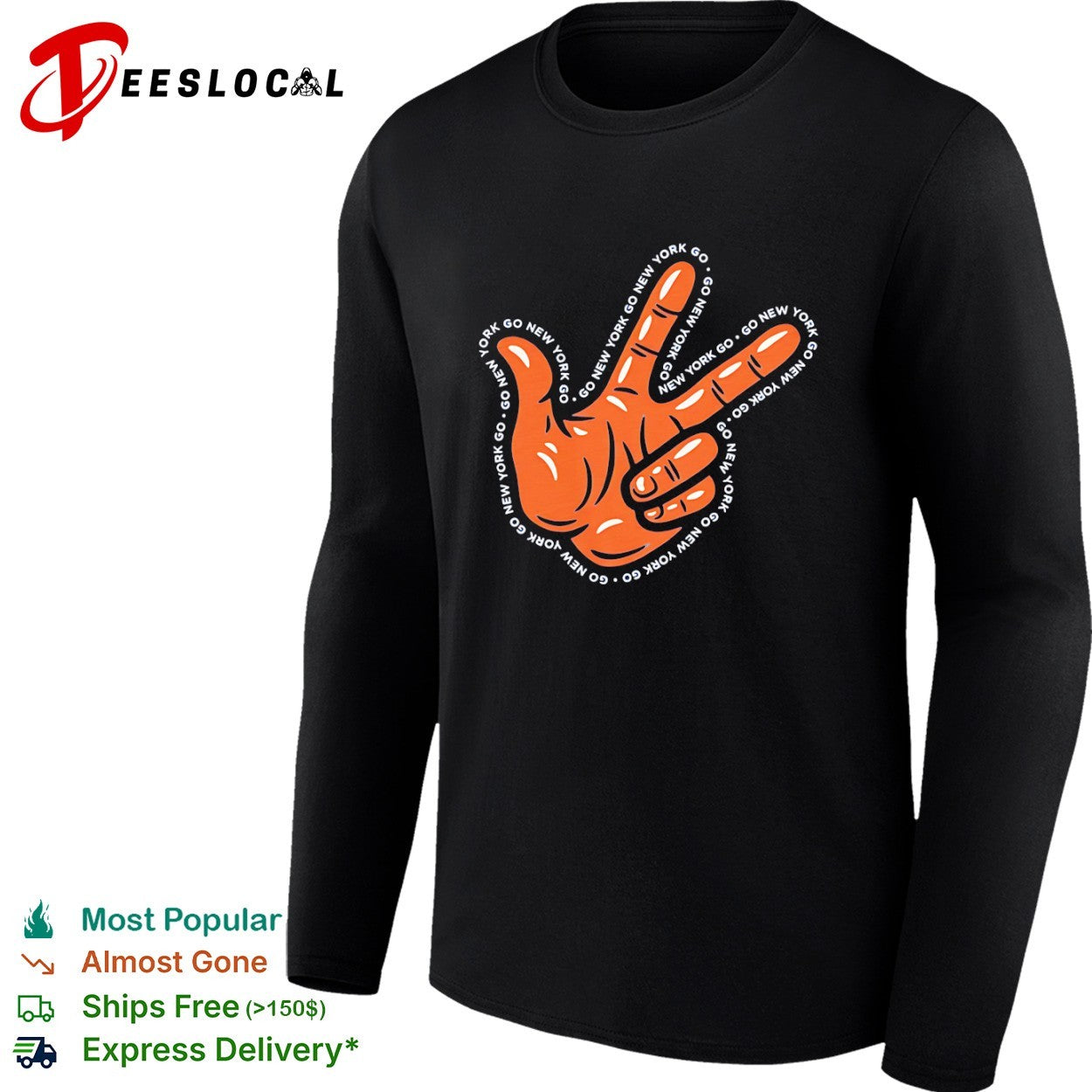 Jalen Brunson New York Knicks Go New York Go Hand Sign Shirt