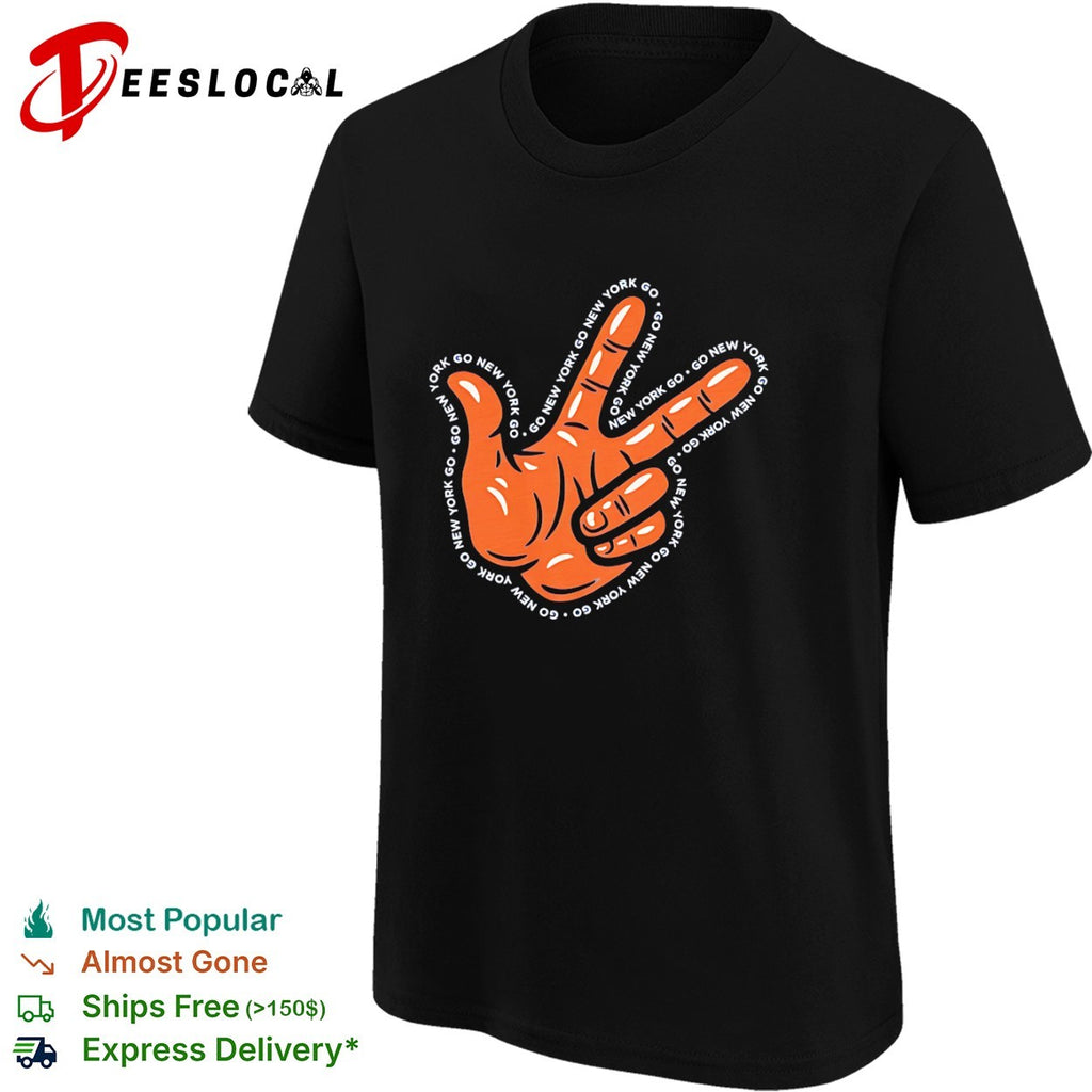 Jalen Brunson New York Knicks Go New York Go Hand Sign Shirt
