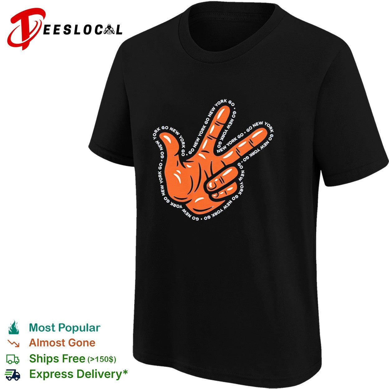 Jalen Brunson New York Knicks Go New York Go Hand Sign Shirt