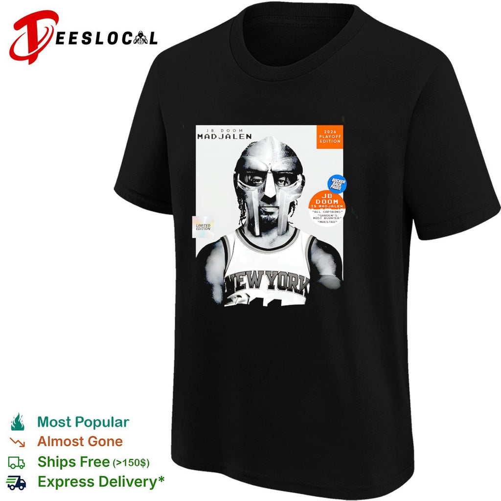 Jalen Brunson New York Knicks JB Doom Madjalen 2026 Playoff shirt