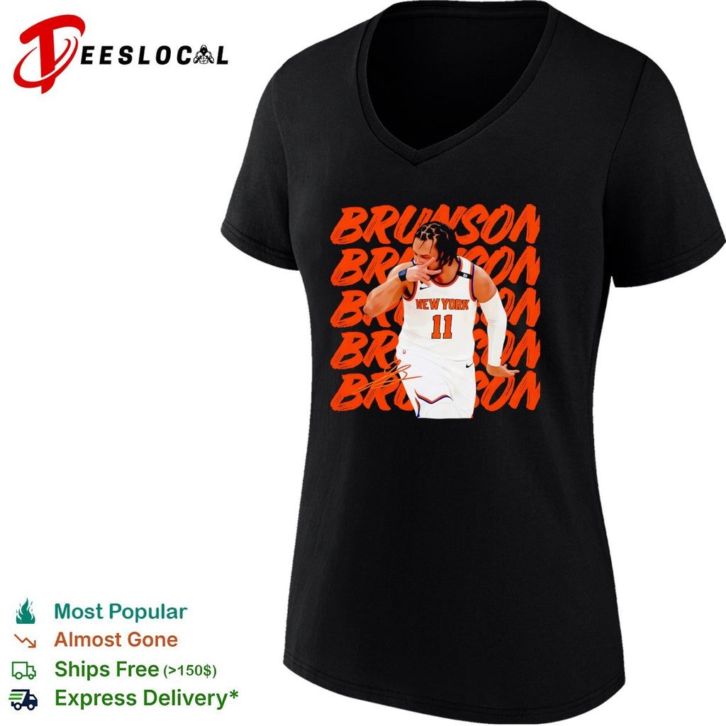 Jalen Brunson New York Knicks NBA BRUNSON signature basketball shirt