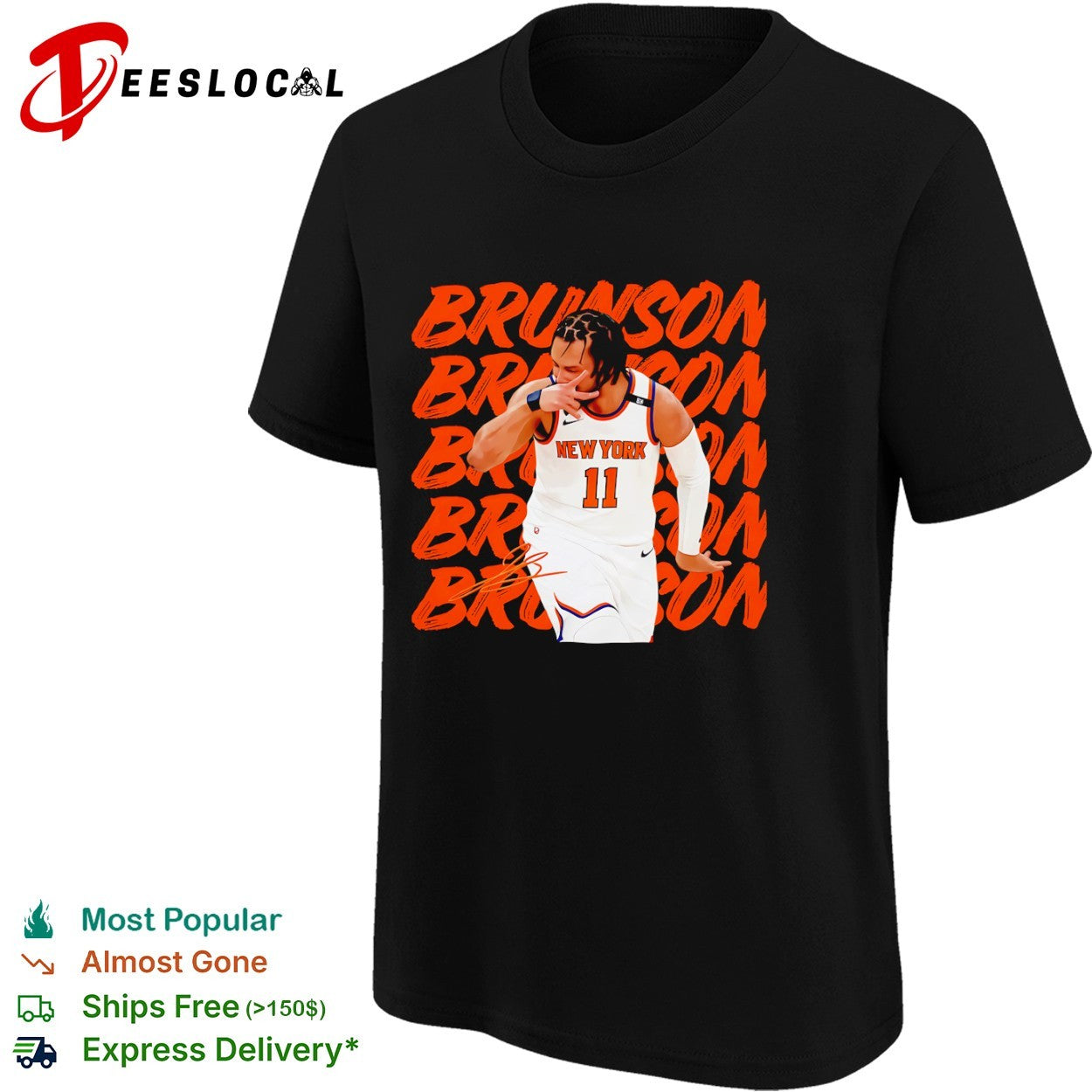 Jalen Brunson New York Knicks NBA BRUNSON signature basketball shirt