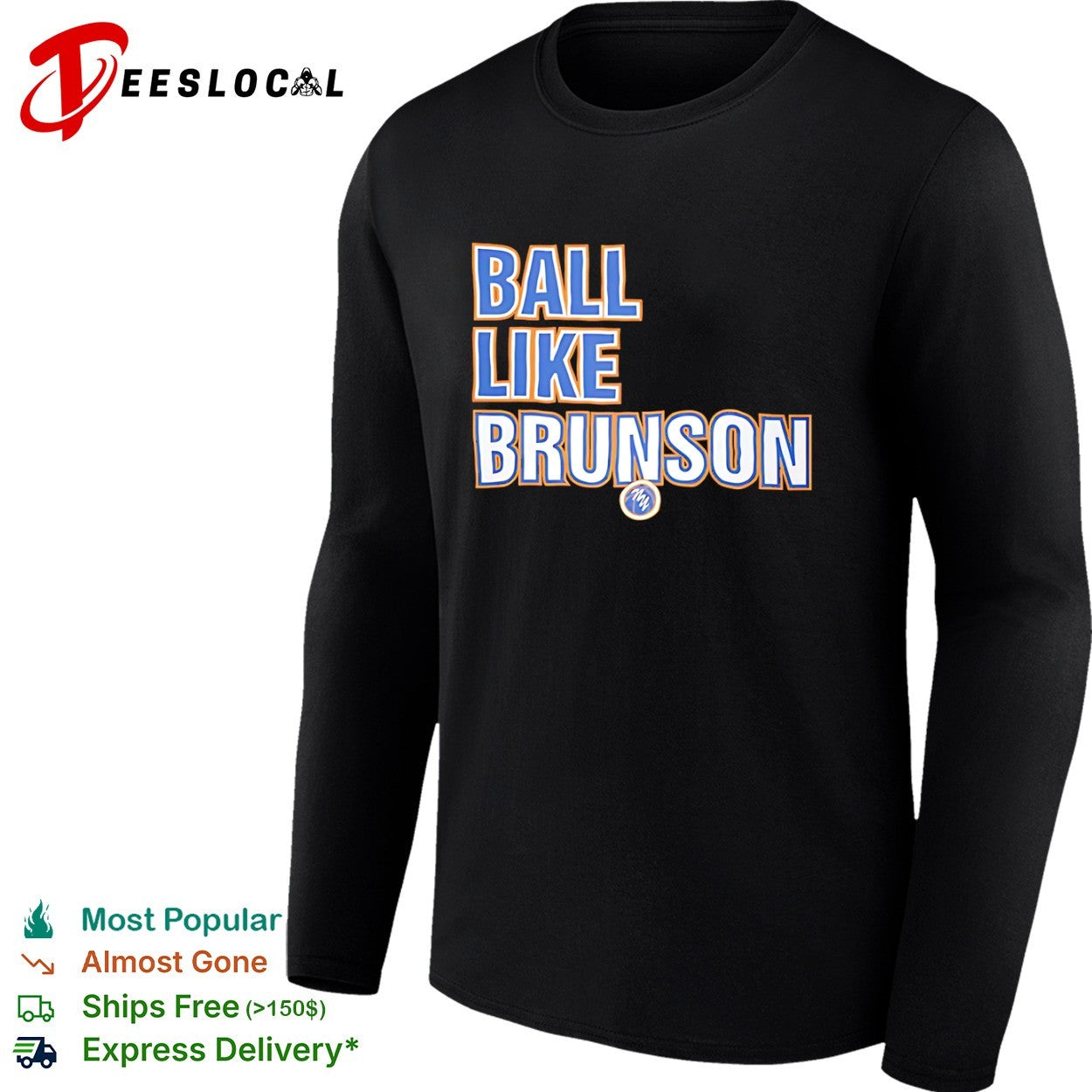 Jalen Brunson New York Knicks NBA Ball Like Brunson Basketball Player shirt